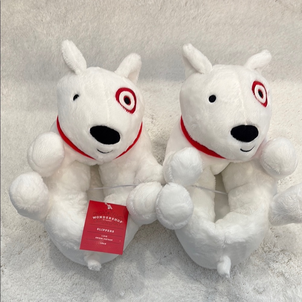 2024 Wondershop Target Dog Plush Slippers